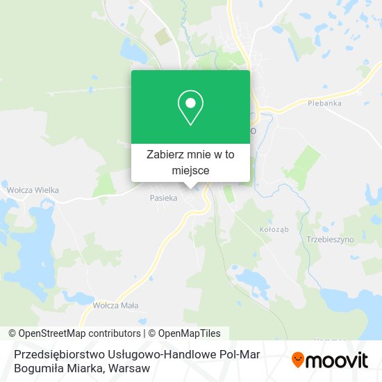 Mapa Przedsiębiorstwo Usługowo-Handlowe Pol-Mar Bogumiła Miarka