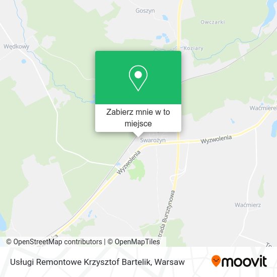 Mapa Usługi Remontowe Krzysztof Bartelik