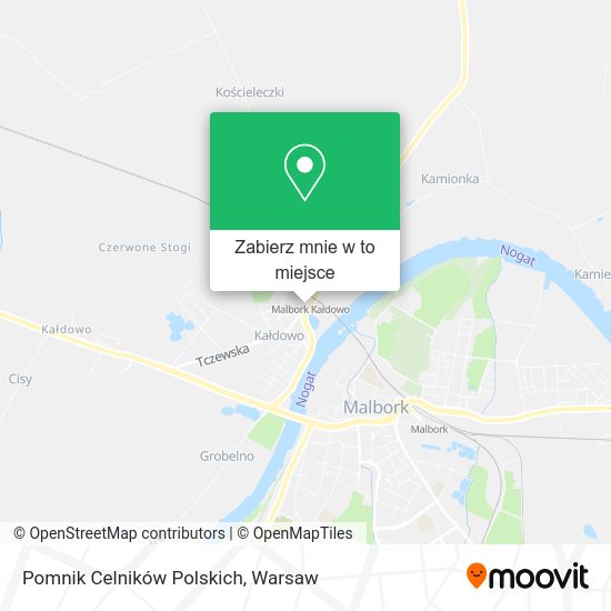 Mapa Pomnik Celników Polskich