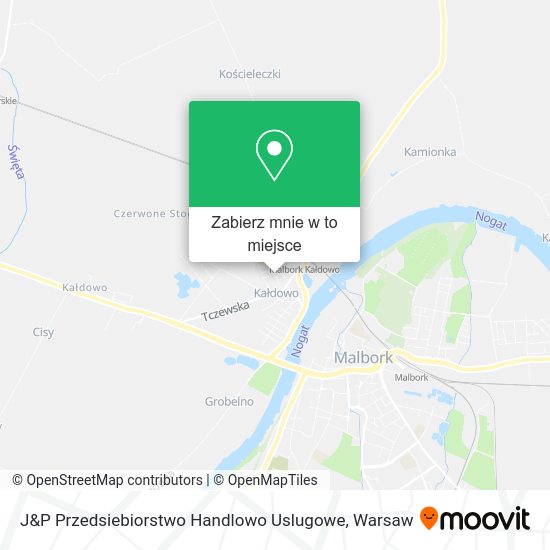 Mapa J&P Przedsiebiorstwo Handlowo Uslugowe