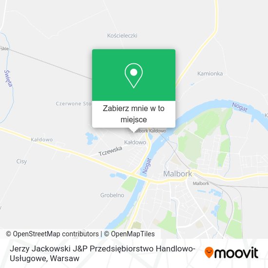 Mapa Jerzy Jackowski J&P Przedsiębiorstwo Handlowo-Usługowe