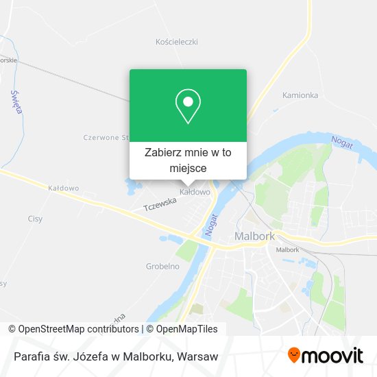 Mapa Parafia św. Józefa w Malborku