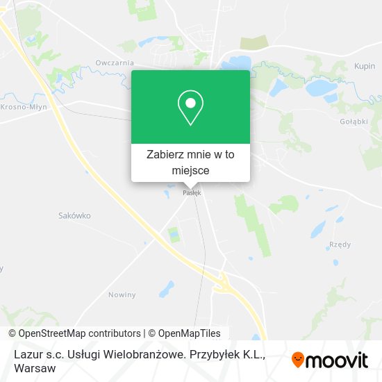 Mapa Lazur s.c. Usługi Wielobranżowe. Przybyłek K.L.