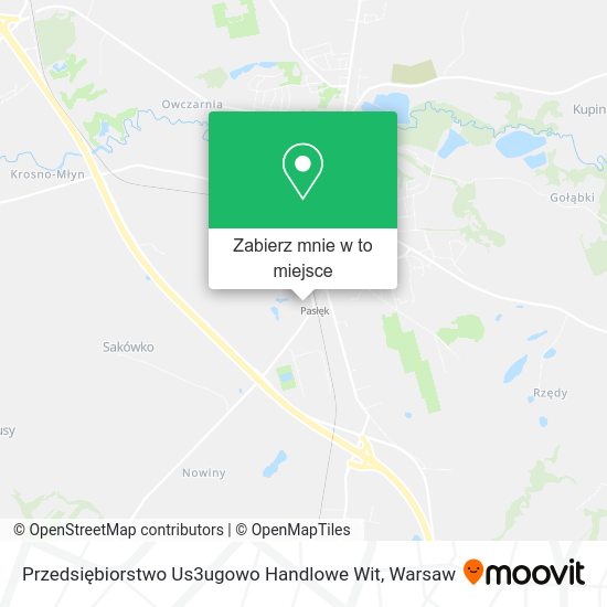 Mapa Przedsiębiorstwo Us3ugowo Handlowe Wit