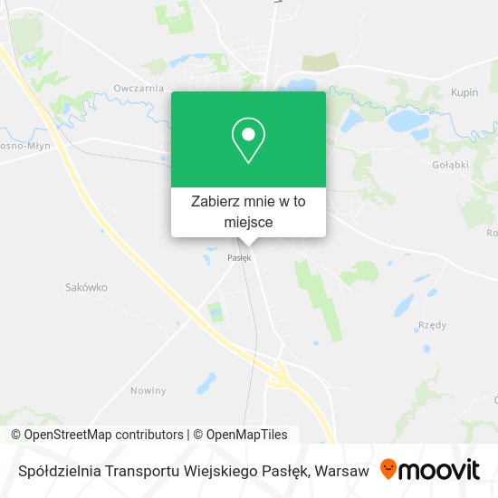 Mapa Spółdzielnia Transportu Wiejskiego Pasłęk