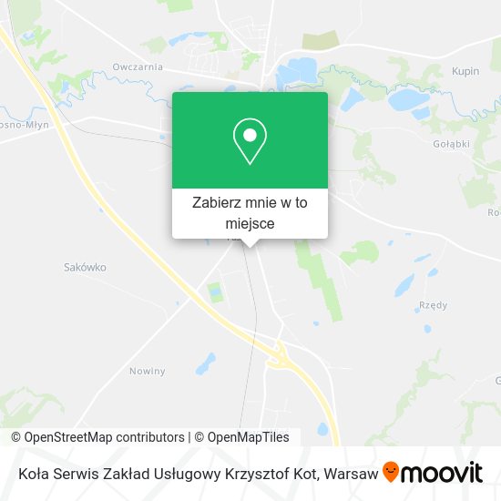 Mapa Koła Serwis Zakład Usługowy Krzysztof Kot