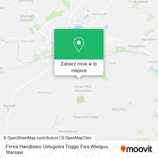 Mapa Firma Handlowo Usługowa Toggo Ewa Wielgus