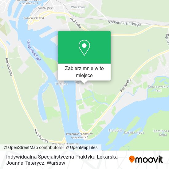 Mapa Indywidualna Specjalistyczna Praktyka Lekarska Joanna Teterycz