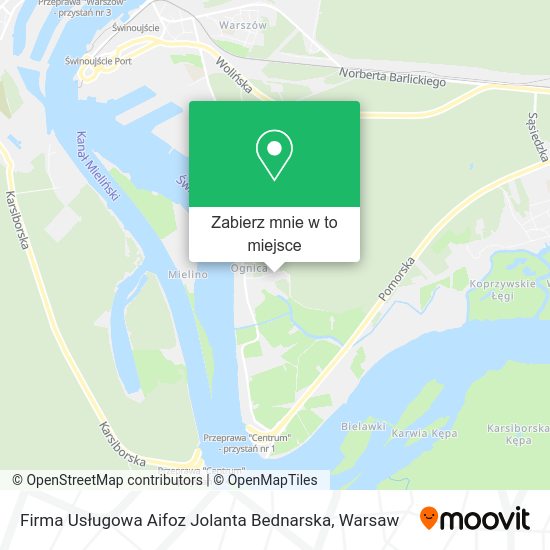 Mapa Firma Usługowa Aifoz Jolanta Bednarska