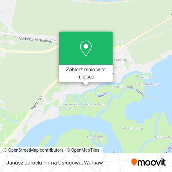 Mapa Janusz Jarocki Firma Usługowa