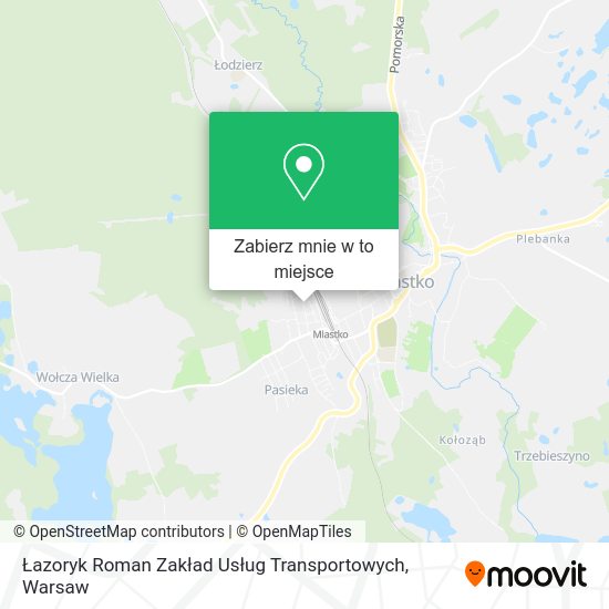 Mapa Łazoryk Roman Zakład Usług Transportowych