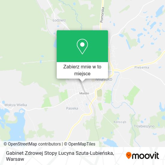 Mapa Gabinet Zdrowej Stopy Lucyna Szuta-Lubieńska