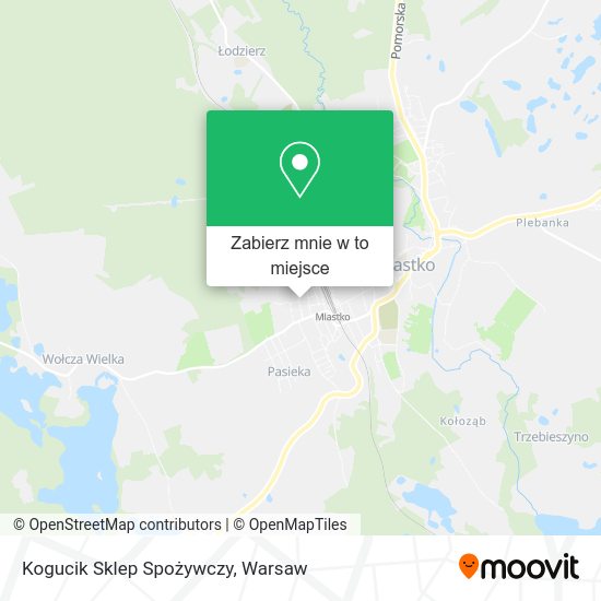 Mapa Kogucik Sklep Spożywczy