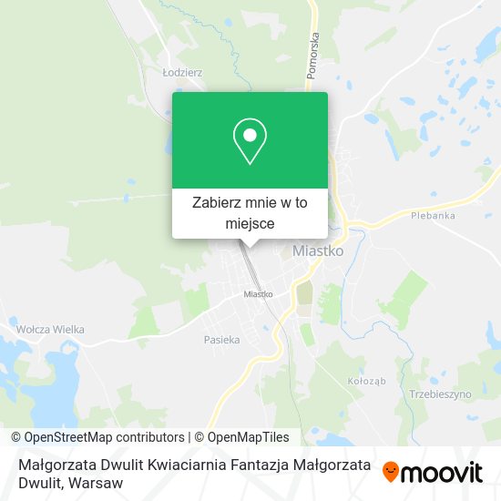 Mapa Małgorzata Dwulit Kwiaciarnia Fantazja Małgorzata Dwulit