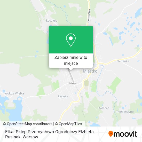 Mapa Elkar Sklep Przemysłowo-Ogrodniczy Elżbieta Rusinek