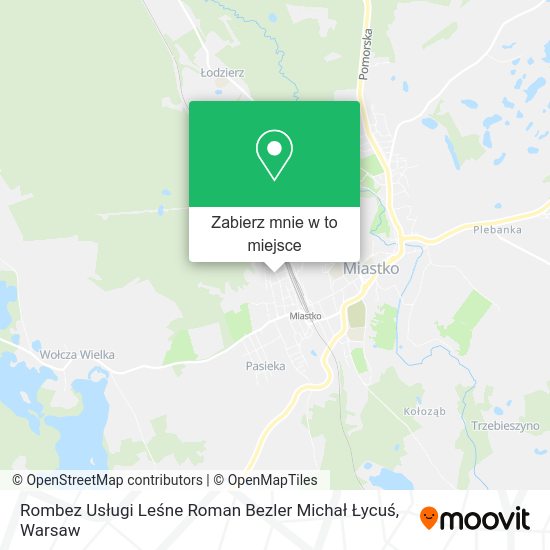 Mapa Rombez Usługi Leśne Roman Bezler Michał Łycuś