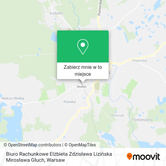 Mapa Biuro Rachunkowe Elżbieta Zdzisława Lizińska Mirosława Głuch