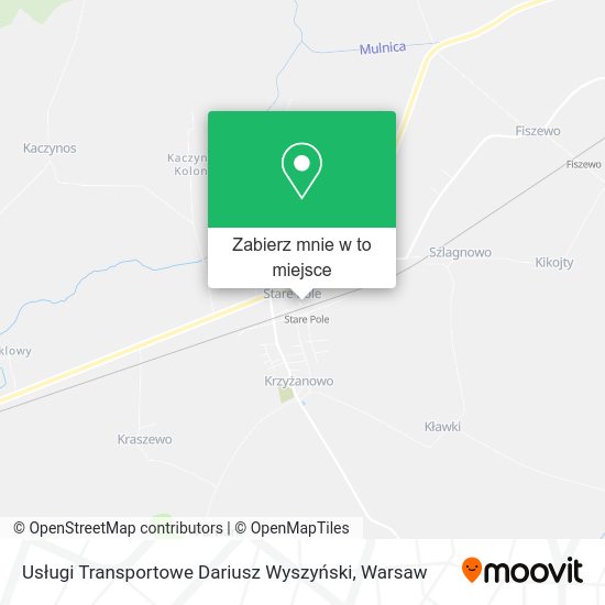 Mapa Usługi Transportowe Dariusz Wyszyński