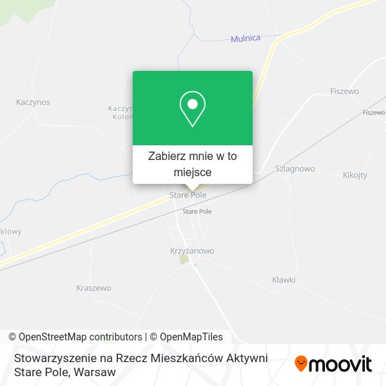 Mapa Stowarzyszenie na Rzecz Mieszkańców Aktywni Stare Pole