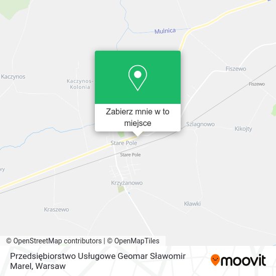 Mapa Przedsiębiorstwo Usługowe Geomar Sławomir Marel