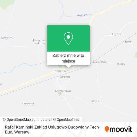 Mapa Rafał Kamiński Zakład Usługowo-Budowlany Tech-Bud