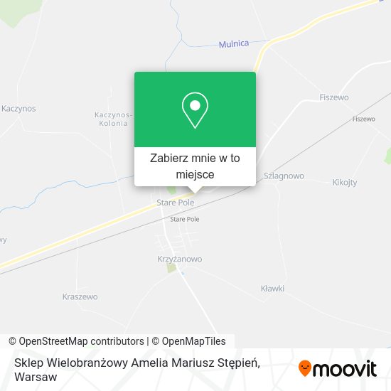 Mapa Sklep Wielobranżowy Amelia Mariusz Stępień