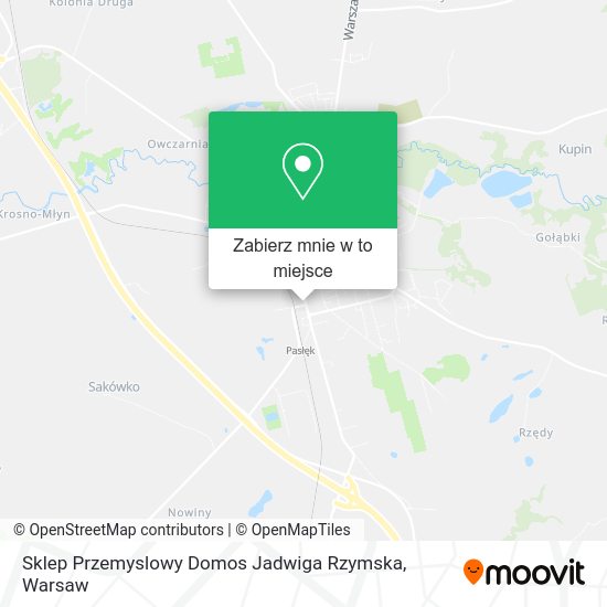 Mapa Sklep Przemyslowy Domos Jadwiga Rzymska