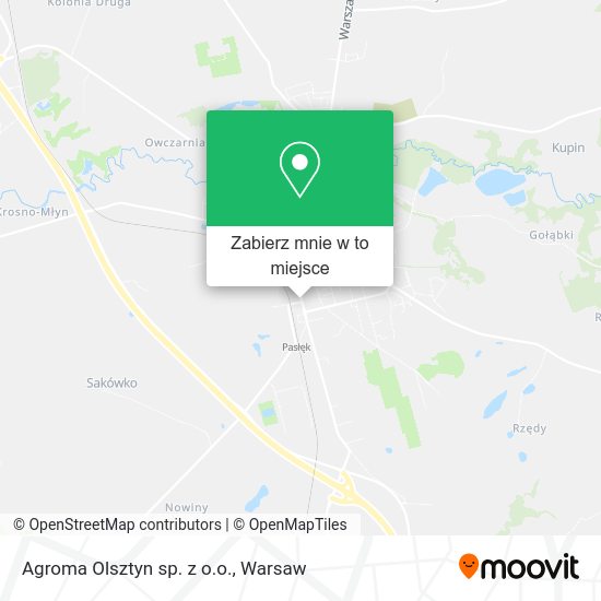 Mapa Agroma Olsztyn sp. z o.o.