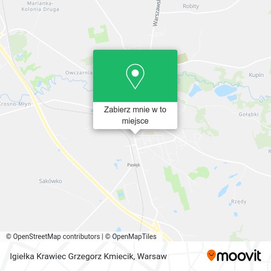 Mapa Igiełka Krawiec Grzegorz Kmiecik