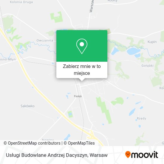 Mapa Usługi Budowlane Andrzej Dacyszyn