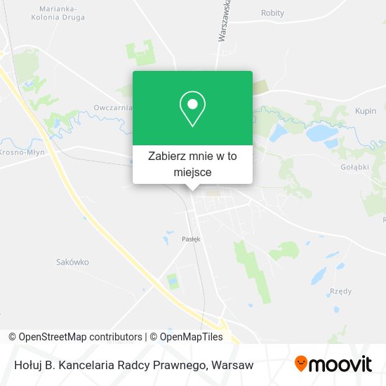 Mapa Hołuj B. Kancelaria Radcy Prawnego