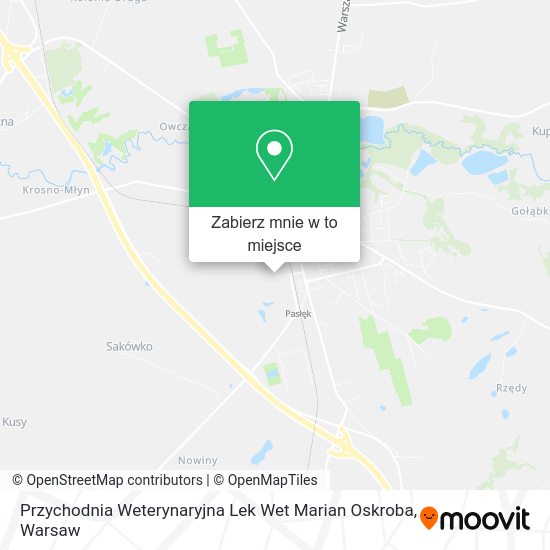 Mapa Przychodnia Weterynaryjna Lek Wet Marian Oskroba