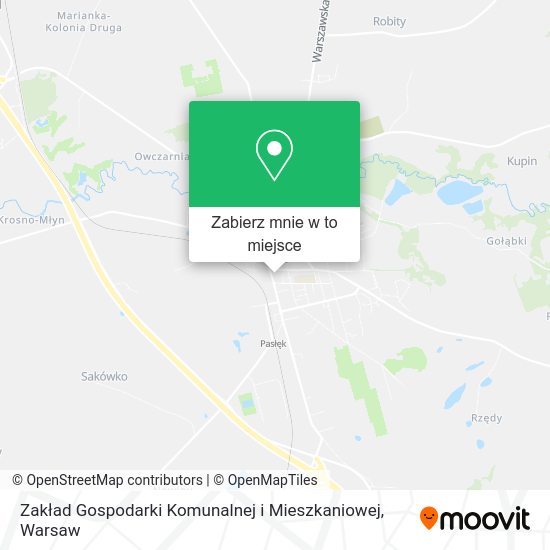 Mapa Zakład Gospodarki Komunalnej i Mieszkaniowej