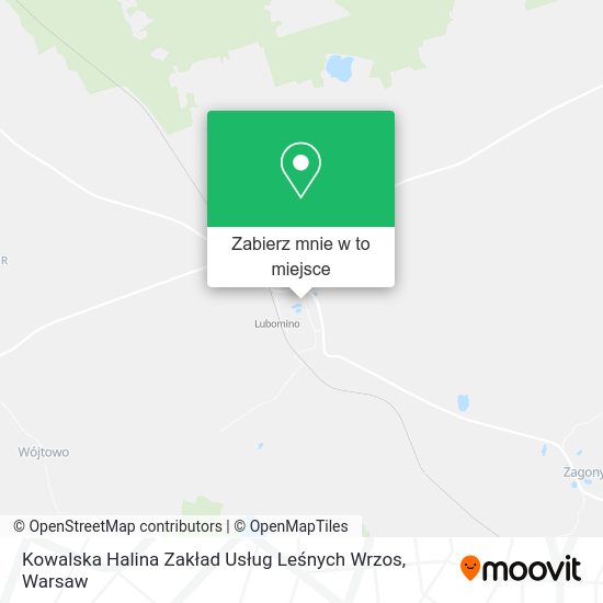 Mapa Kowalska Halina Zakład Usług Leśnych Wrzos