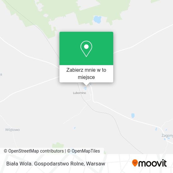 Mapa Biała Wola. Gospodarstwo Rolne