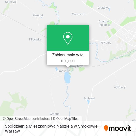 Mapa Spółdzielnia Mieszkaniowa Nadzieja w Smokowie