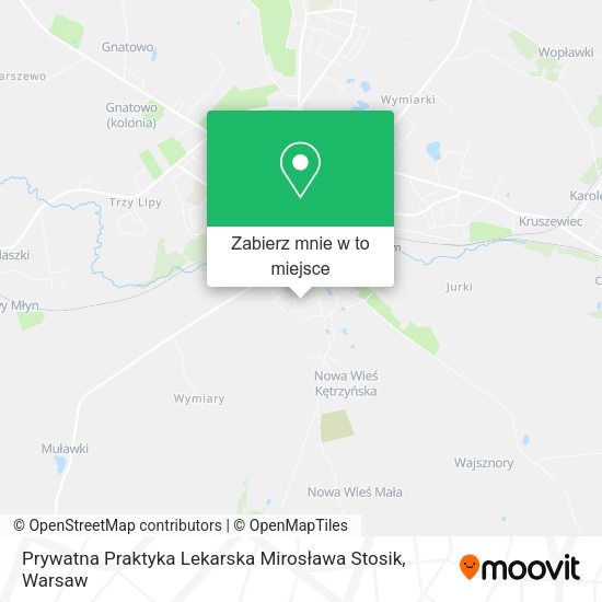 Mapa Prywatna Praktyka Lekarska Mirosława Stosik