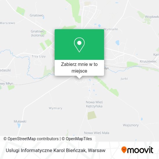 Mapa Usługi Informatyczne Karol Bieńczak