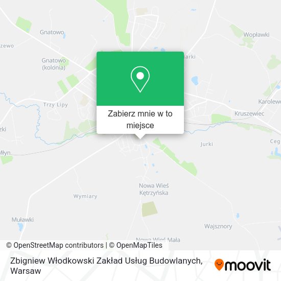 Mapa Zbigniew Włodkowski Zakład Usług Budowlanych