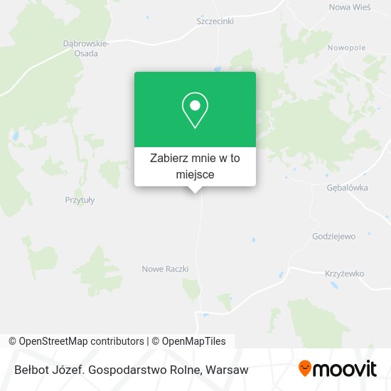 Mapa Bełbot Józef. Gospodarstwo Rolne