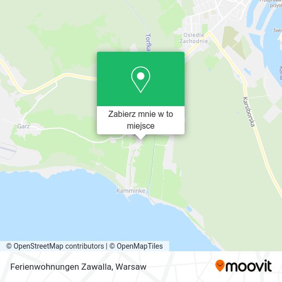 Mapa Ferienwohnungen Zawalla