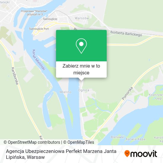 Mapa Agencja Ubezpieczeniowa Perfekt Marzena Janta Lipińska