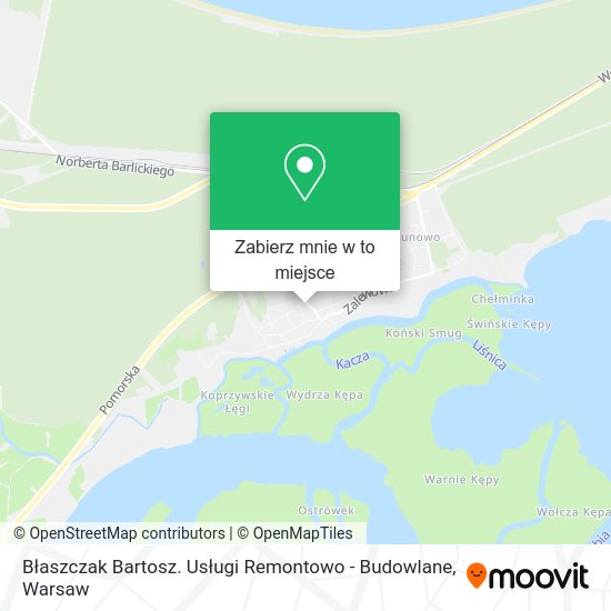 Mapa Błaszczak Bartosz. Usługi Remontowo - Budowlane