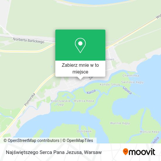 Mapa Najświętszego Serca Pana Jezusa