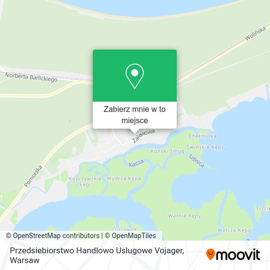 Mapa Przedsiebiorstwo Handlowo Uslugowe Vojager