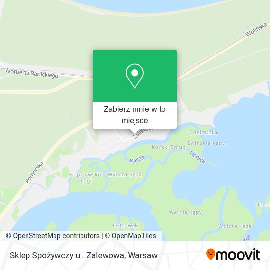 Mapa Sklep Spożywczy ul. Zalewowa