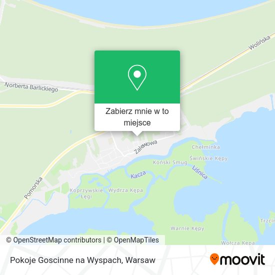 Mapa Pokoje Goscinne na Wyspach