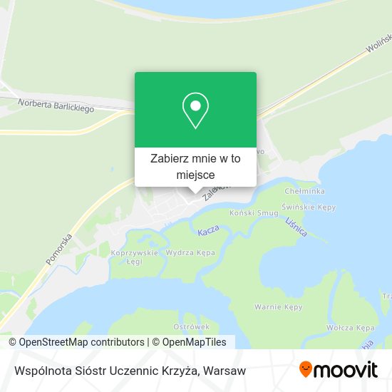 Mapa Wspólnota Sióstr Uczennic Krzyża