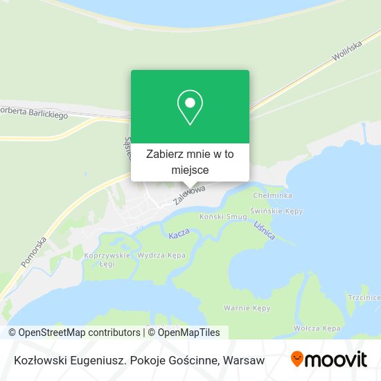 Mapa Kozłowski Eugeniusz. Pokoje Gościnne