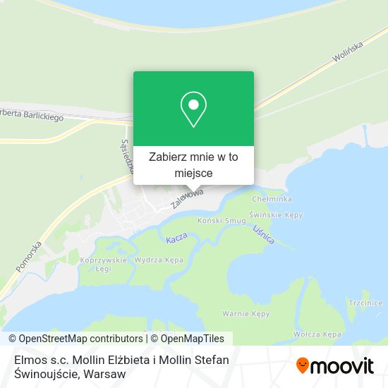 Mapa Elmos s.c. Mollin Elżbieta i Mollin Stefan Świnoujście